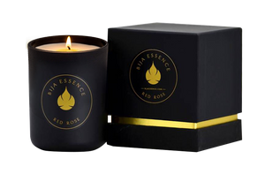 Wholesale -  Red Rose: Seductive & Calming Soy Base, Hand Poured Luxury Candle - 8.5 oz - 12 units